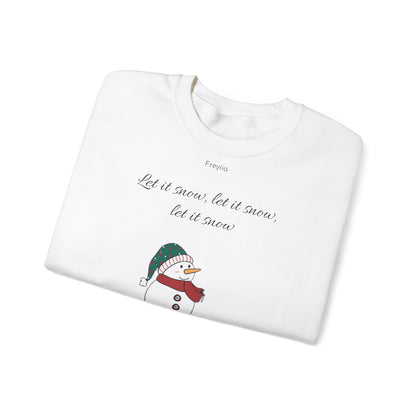 Snowman Sweatshirt - 'Let it snow, let it snow, let it snow'