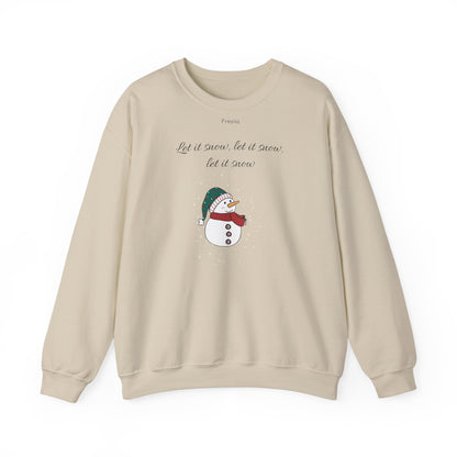 Snowman Sweatshirt - 'Let it snow, let it snow, let it snow'