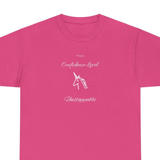 Unicorn Tee - "Confidence Level: Unstoppable"