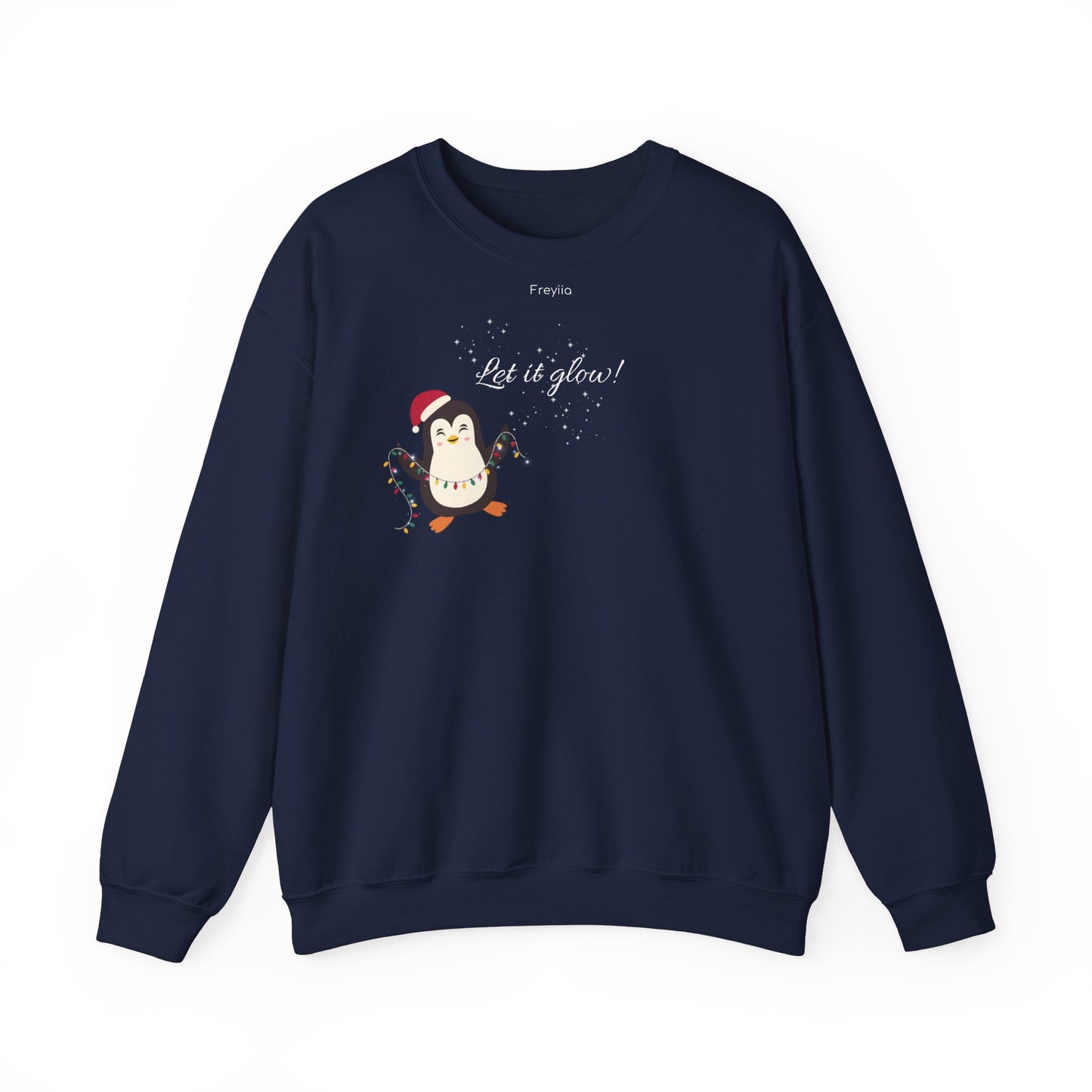 Christmas Penguin "Let it Glow!" Sweatshirt