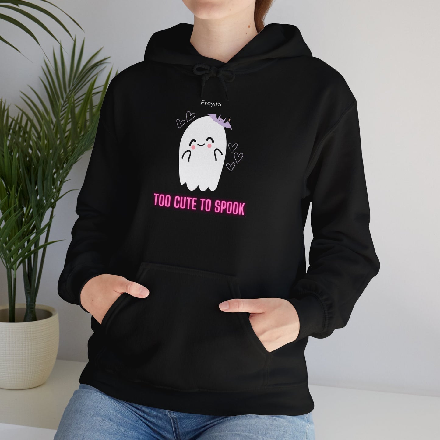 Ghostly Cute Hoodie Sweatshirt - "Too Cute to Spook"