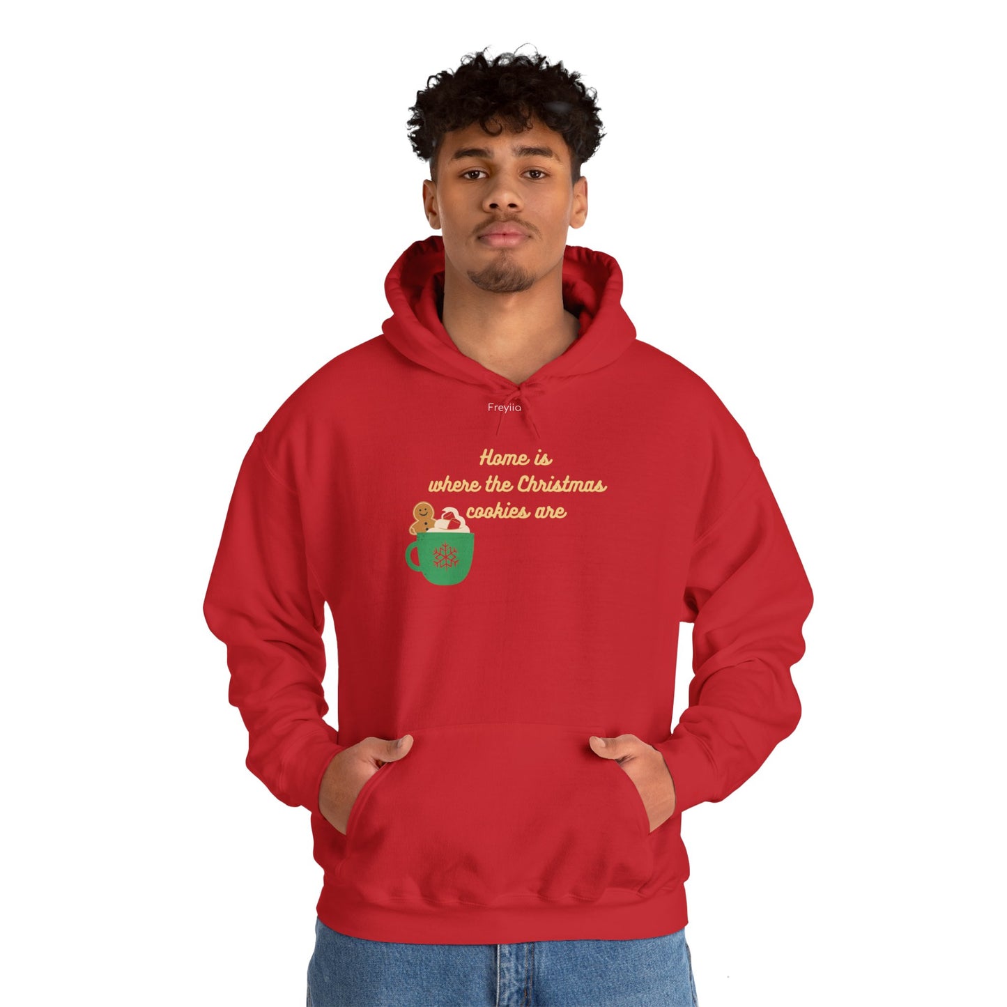 Christmas Hoodie - "Home is where the Christmas cookies are"