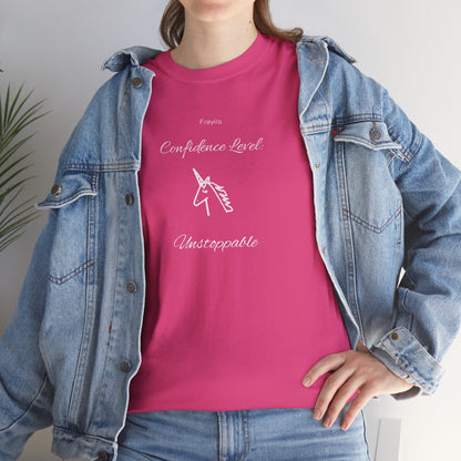 Unicorn Tee - "Confidence Level: Unstoppable"