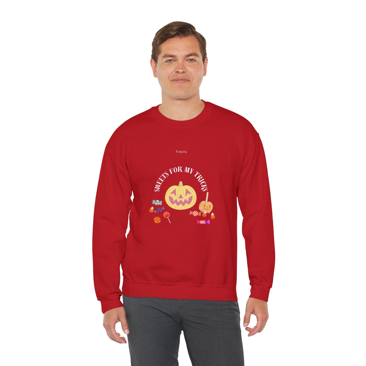 "Sweets for My Tricks" - Halloween Pumpkin Sweatshirt