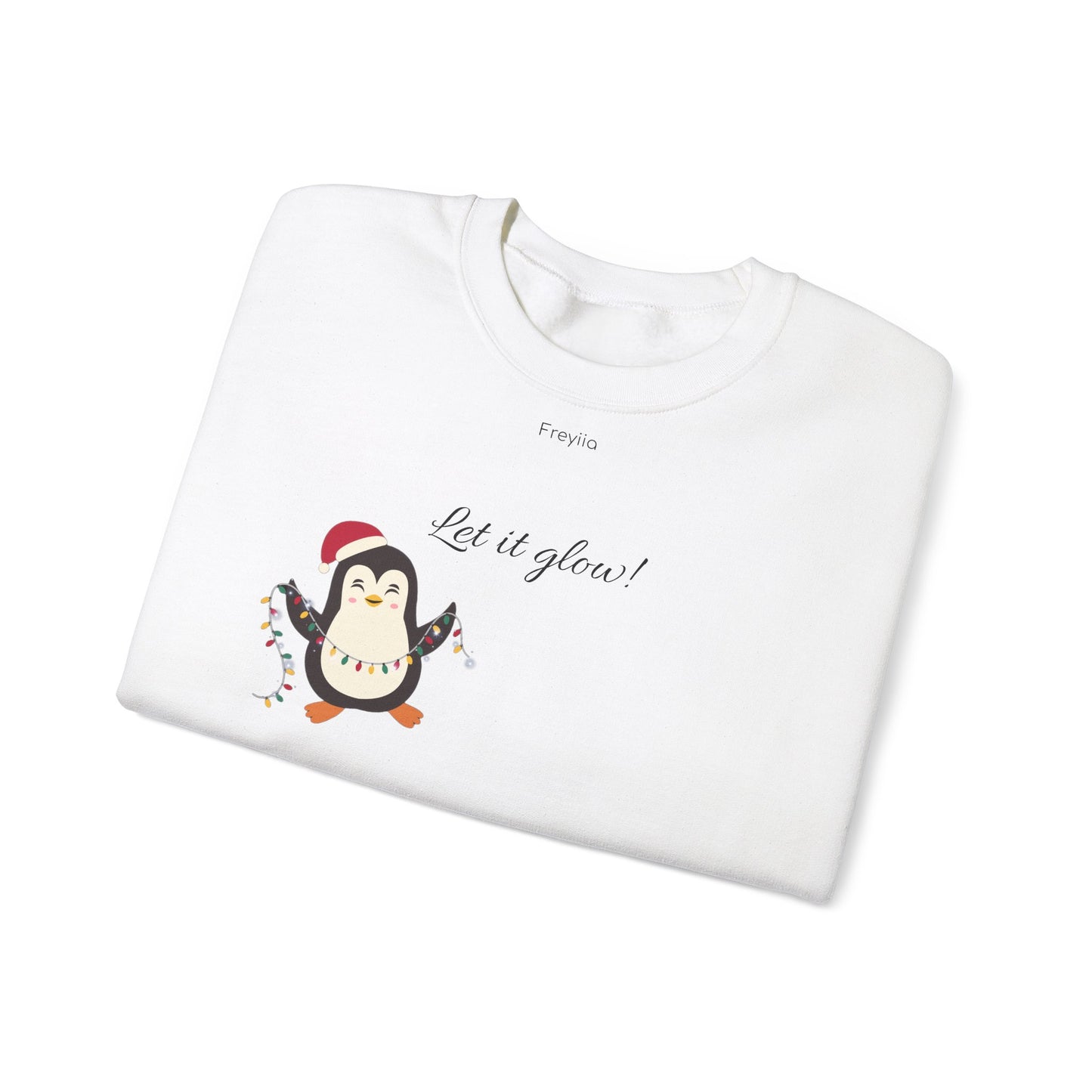 Christmas Penguin "Let it Glow!" Sweatshirt