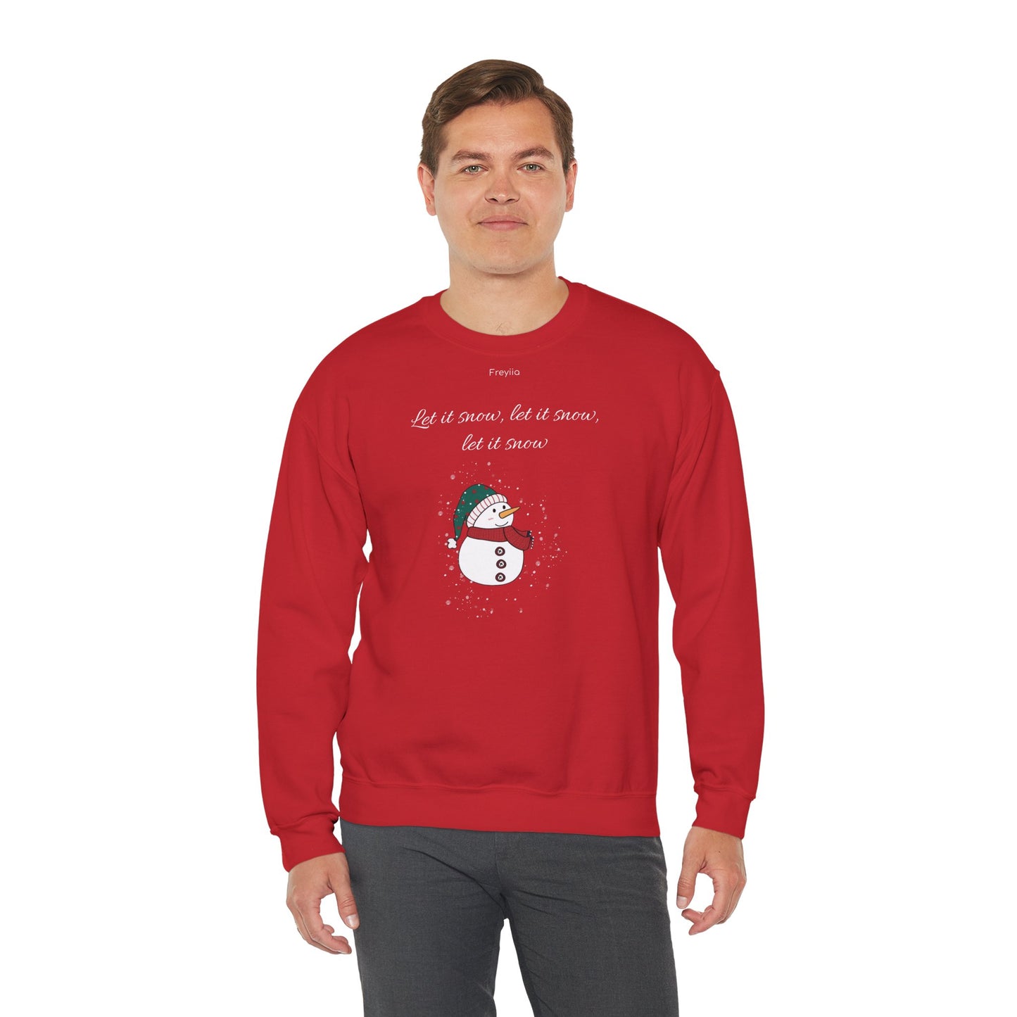 Snowman Sweatshirt - 'Let it snow, let it snow, let it snow'