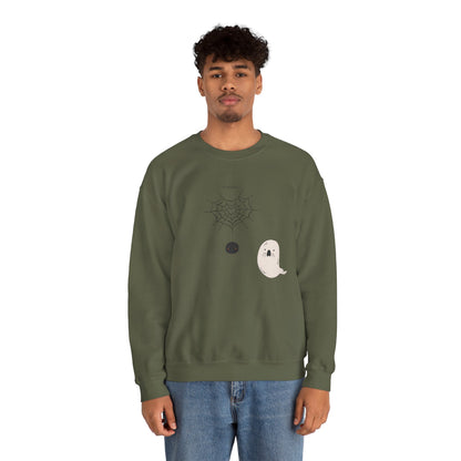 Spider Web and Scared Ghost - Sweatshirt