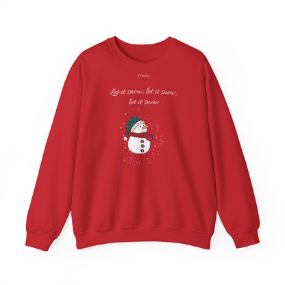 Snowman Sweatshirt - 'Let it snow, let it snow, let it snow'