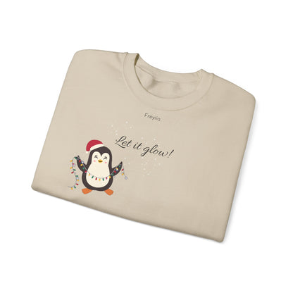 Christmas Penguin "Let it Glow!" Sweatshirt