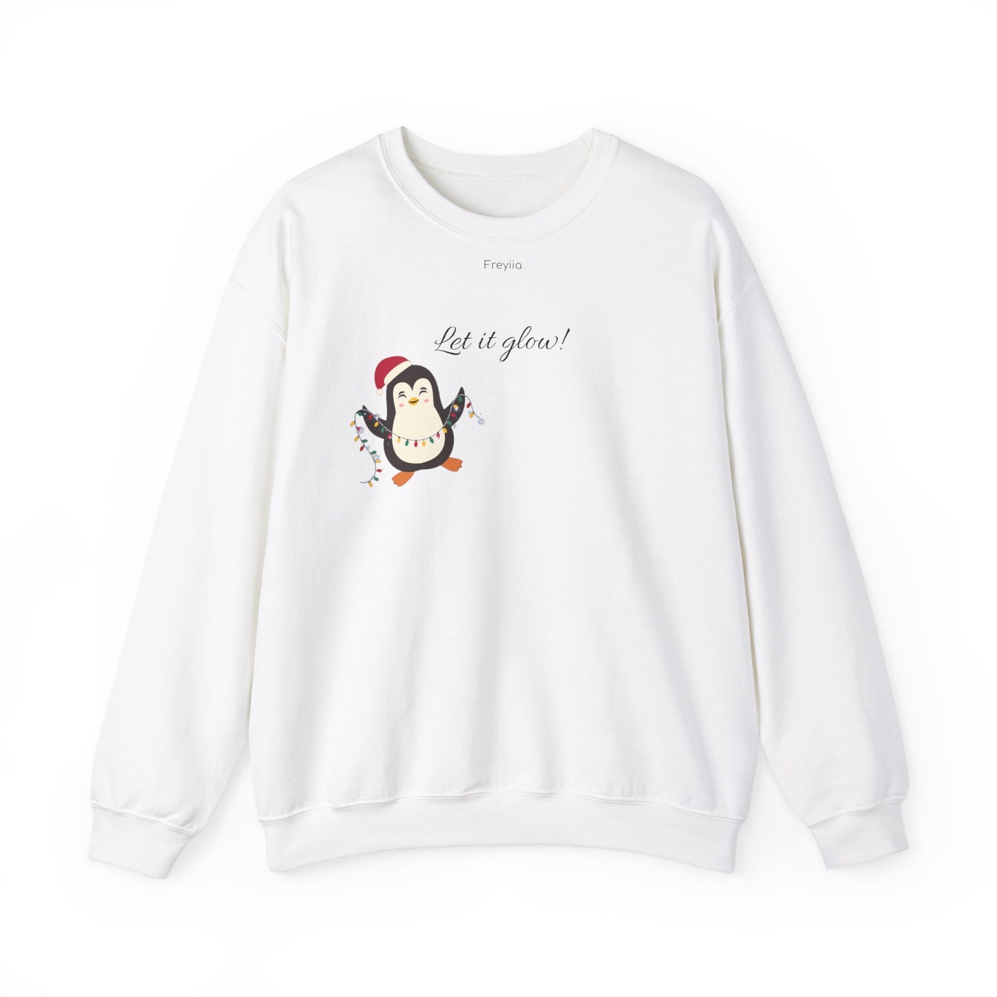 Christmas Penguin "Let it Glow!" Sweatshirt