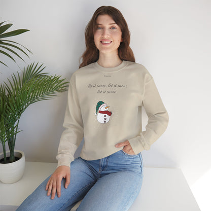 Snowman Sweatshirt - 'Let it snow, let it snow, let it snow'