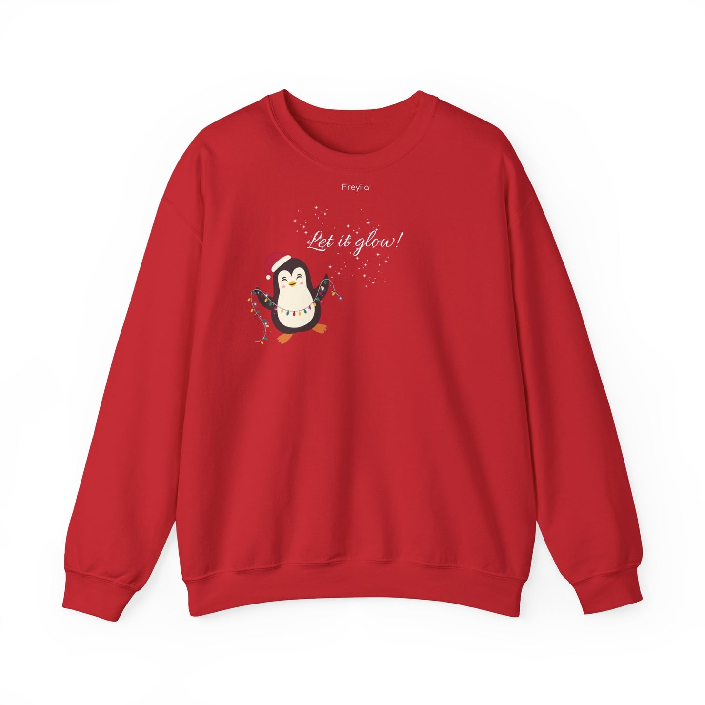 Christmas Penguin "Let it Glow!" Sweatshirt