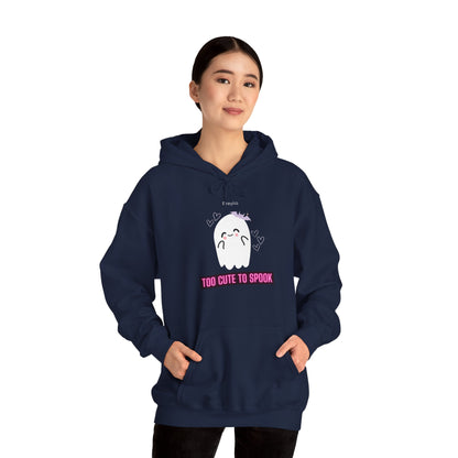 Ghostly Cute Hoodie Sweatshirt - "Too Cute to Spook"